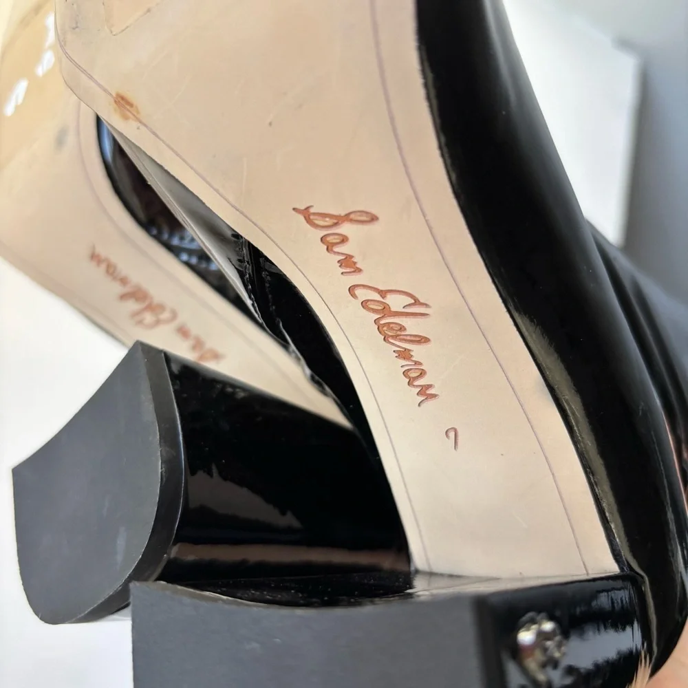 Sam Edelman Cosette Patent Square Toe Over-The-Knee‎ Boots